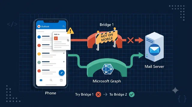 Outlook Mobile Has No getAsFileAsync: Fall Back to Graph