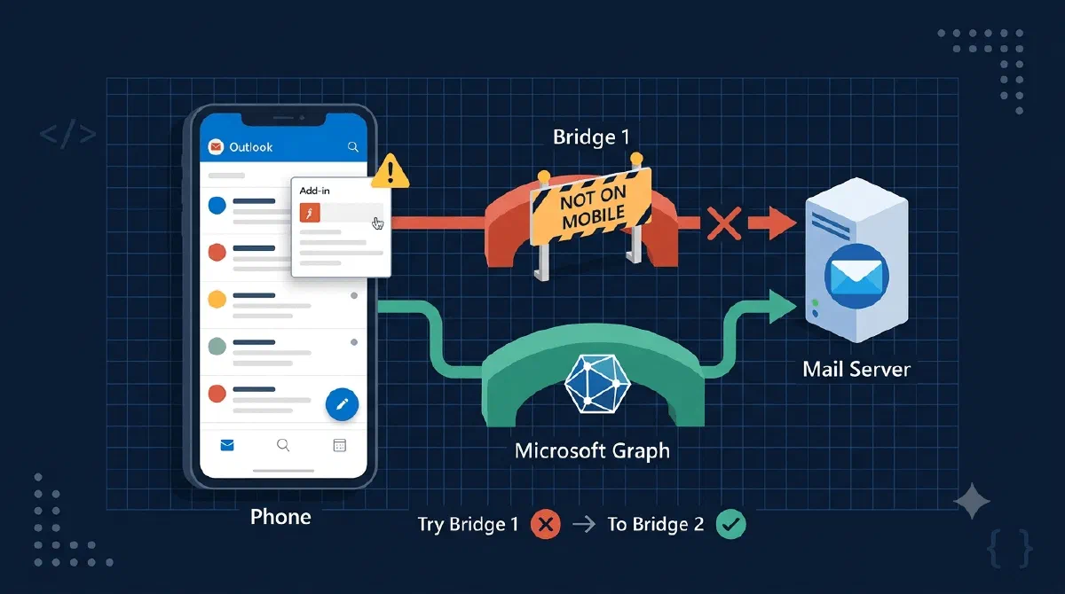 Outlook Mobile Has No getAsFileAsync: Fall Back to Graph